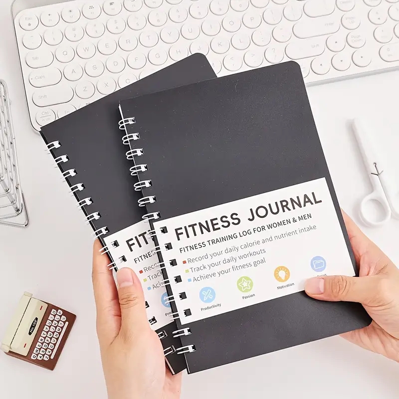 Fitness Nutrition Journal - Caderno de Exercícios e Nutrição Diária,