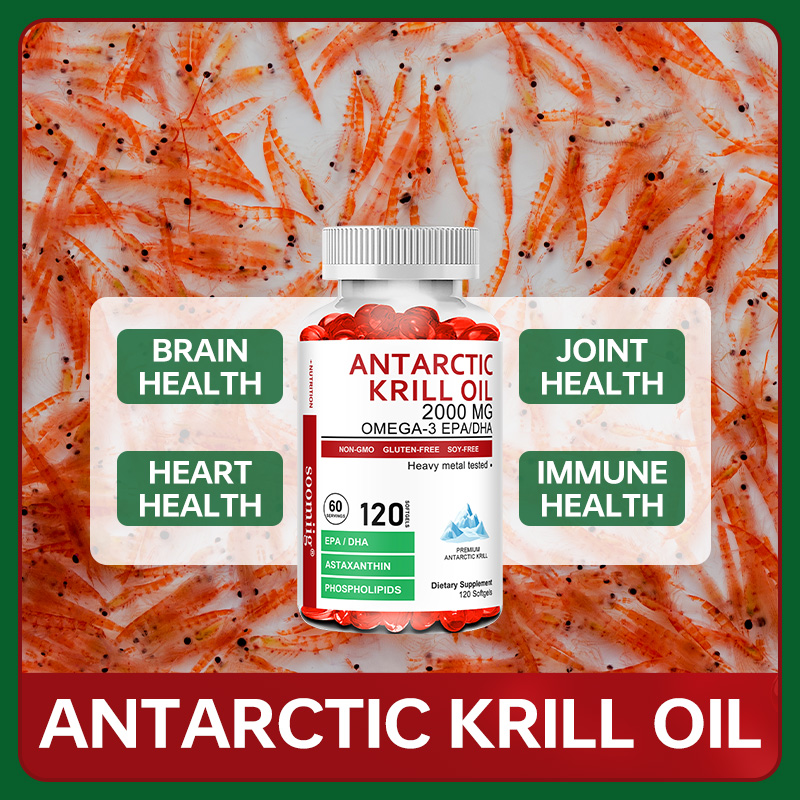 Cápsulas de óleo de krill antá - Krill Oil Supplement avaliação e preço