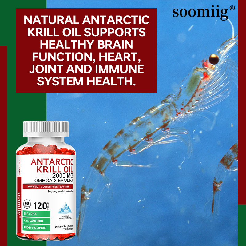 Cápsulas de óleo de krill antá - Krill Oil Supplement avaliação e preço