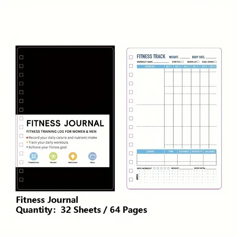 Caderno Espiral para Exercício - Fitness Nutrition Journal avaliação e preço