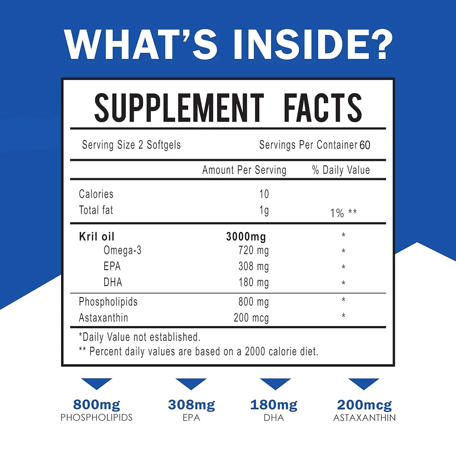 Óleo de Krill Antártico 3000mg - Krill Oil Supplement avaliação e preço