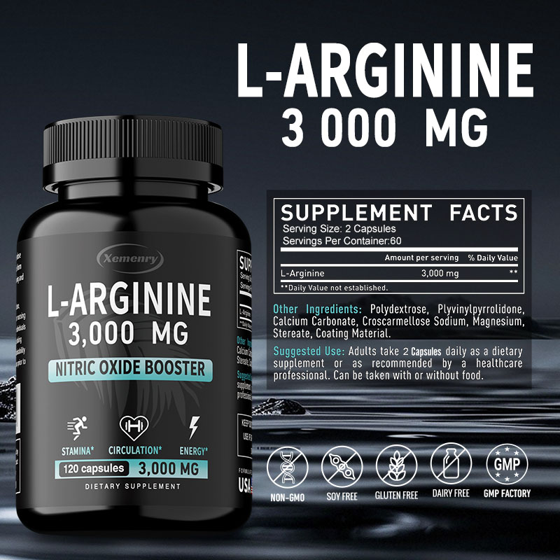 Suplemento de cápsulas L-Argin - Pre Workout Supplement avaliação e preço