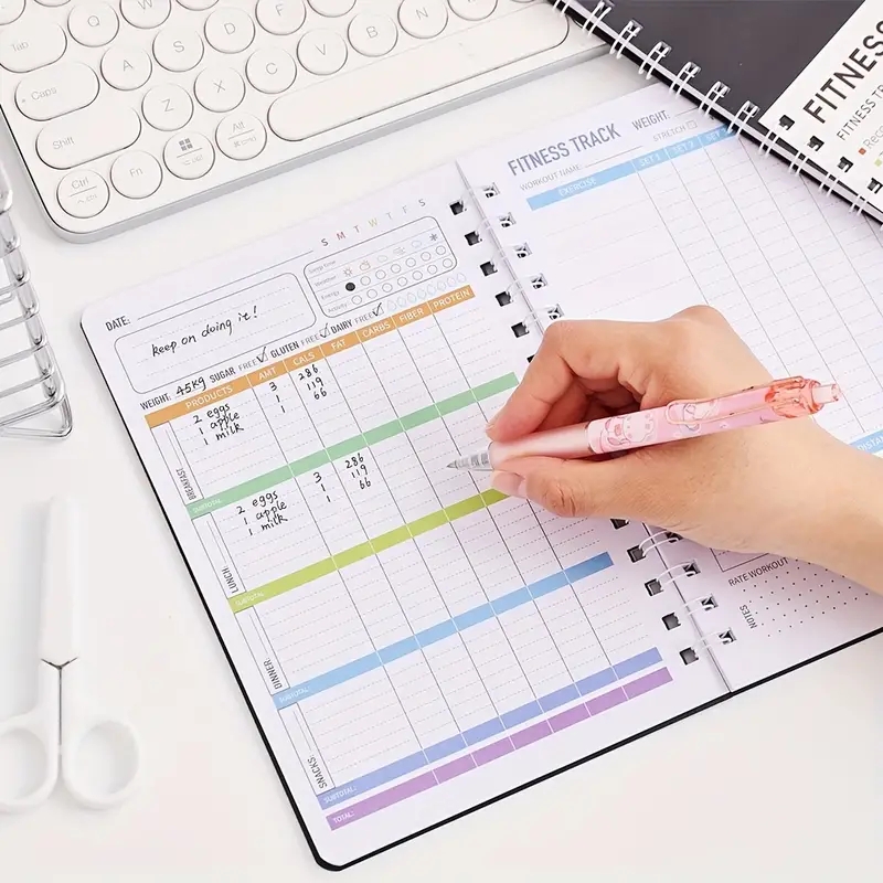 Caderno de Exercícios e Nutriç - Fitness Nutrition Journal avaliação e preço